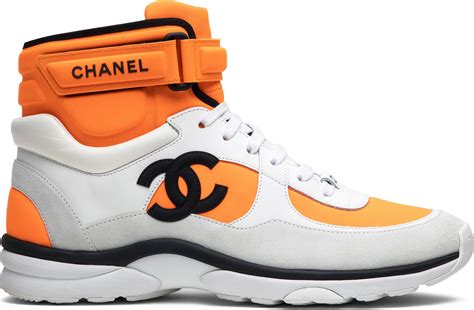 chanel sneakers dames 2020|chanel orange high top sneakers.